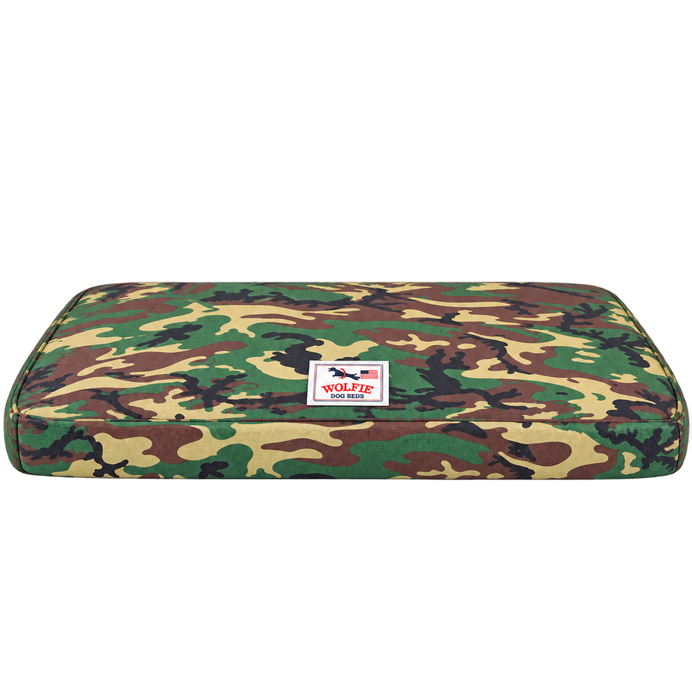 Wolfie Chew Resistant Orthopedic Dog Bed – Camo