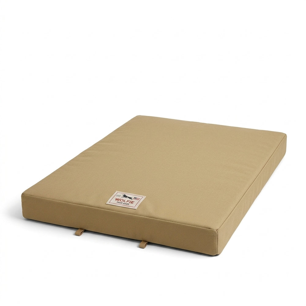 Wolfie Crate Orthopedic Dog Bed – Beige