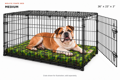 Wolfie Crate Orthopedic Dog Bed – Camo